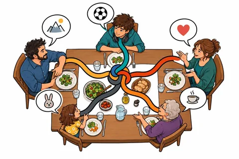 Illustrazione V1-32-1 – Capitolo 32 – Comunicazione in famiglia e nelle relazioni