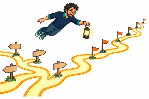 Illustrazione V2-16-1 – Capitolo 16 – Il viaggio sopra la linea del tempo – livello avanzato
